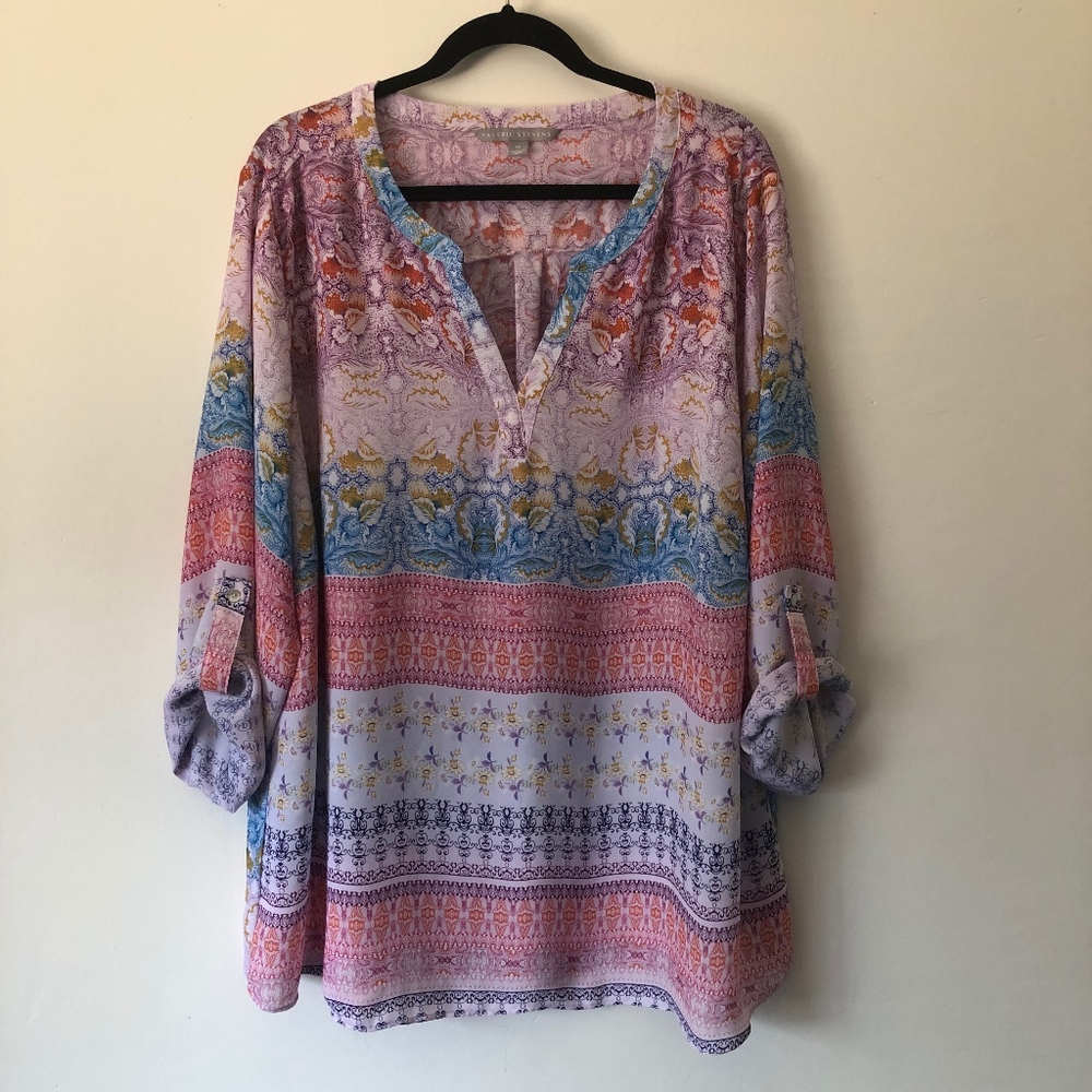 Valerie Steven's Printed Blouse